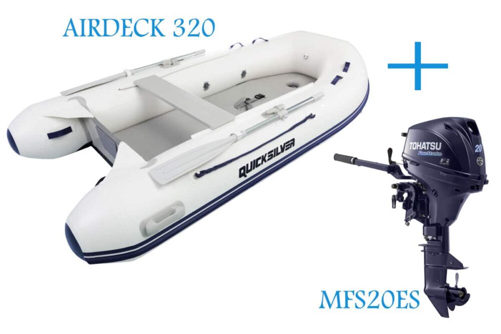 Quicksilver 320A and Tohatsu 20hp