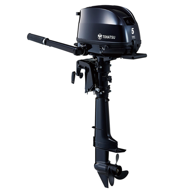 New Style! Tohatsu 5hp 4 Stroke Outboard Tiller Handle MFS5DD Engine