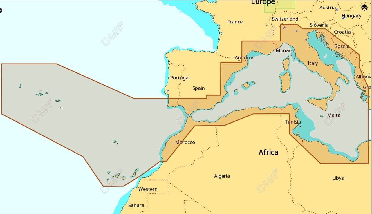 Micro SD / SD-MAX-N-South-West European Coasts (EM-D076)