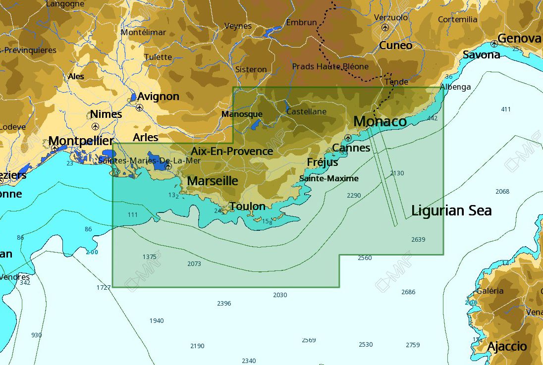 Micro SD / SD-MAX-N-France Mediterranean East (EM-N142)