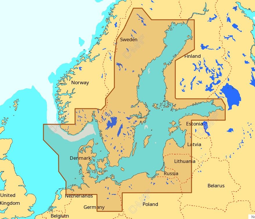 Micro SD / SD-MAX-N-Baltic Sea and Denmark (EN-N299)