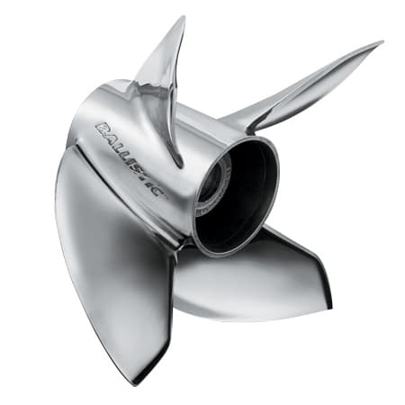 MMP Ballistic 4 Blade XL Outboard Propellers For V6/V8 - 4-3/4" Gearcase