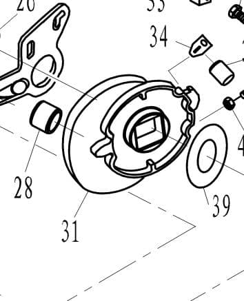 F15-13000002W Cam mechanism #31