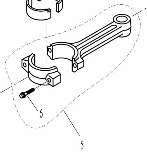 F25-05020200 Rod,connecting #5