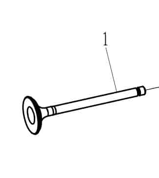 F25-05050002 Valve,exhaust#1