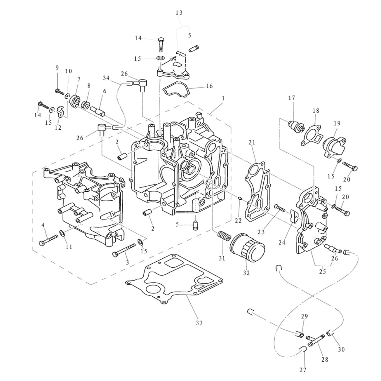 F15-00000014 Gasket, engine #33