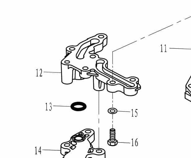 F60-02010004 Bracket, coarse strainer #12