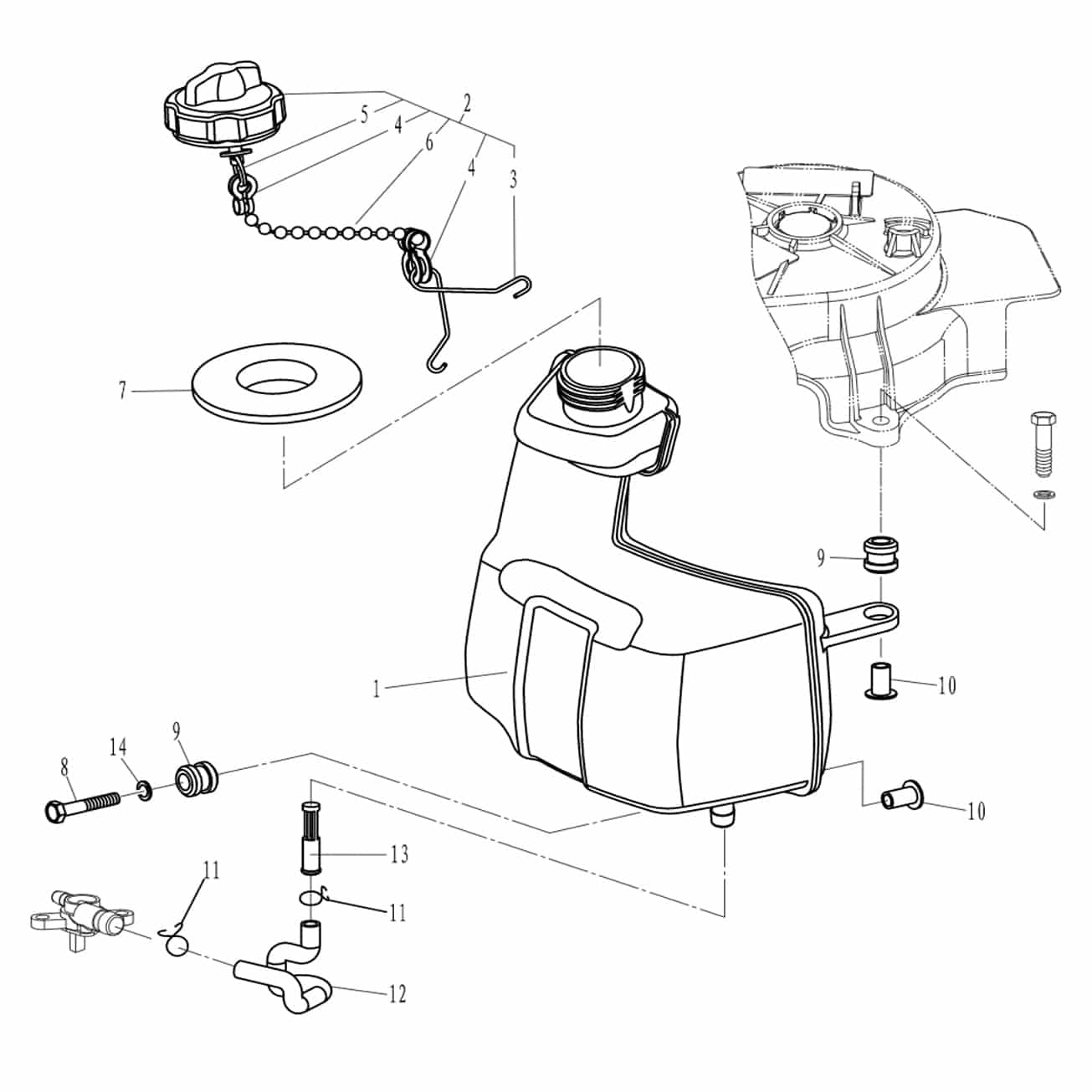 F4-04120005 Filter, fuel tank #13
