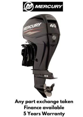 Mercury 40hp Outboard F40 ELPT EFI 4 Stroke Power Tilt Engine
