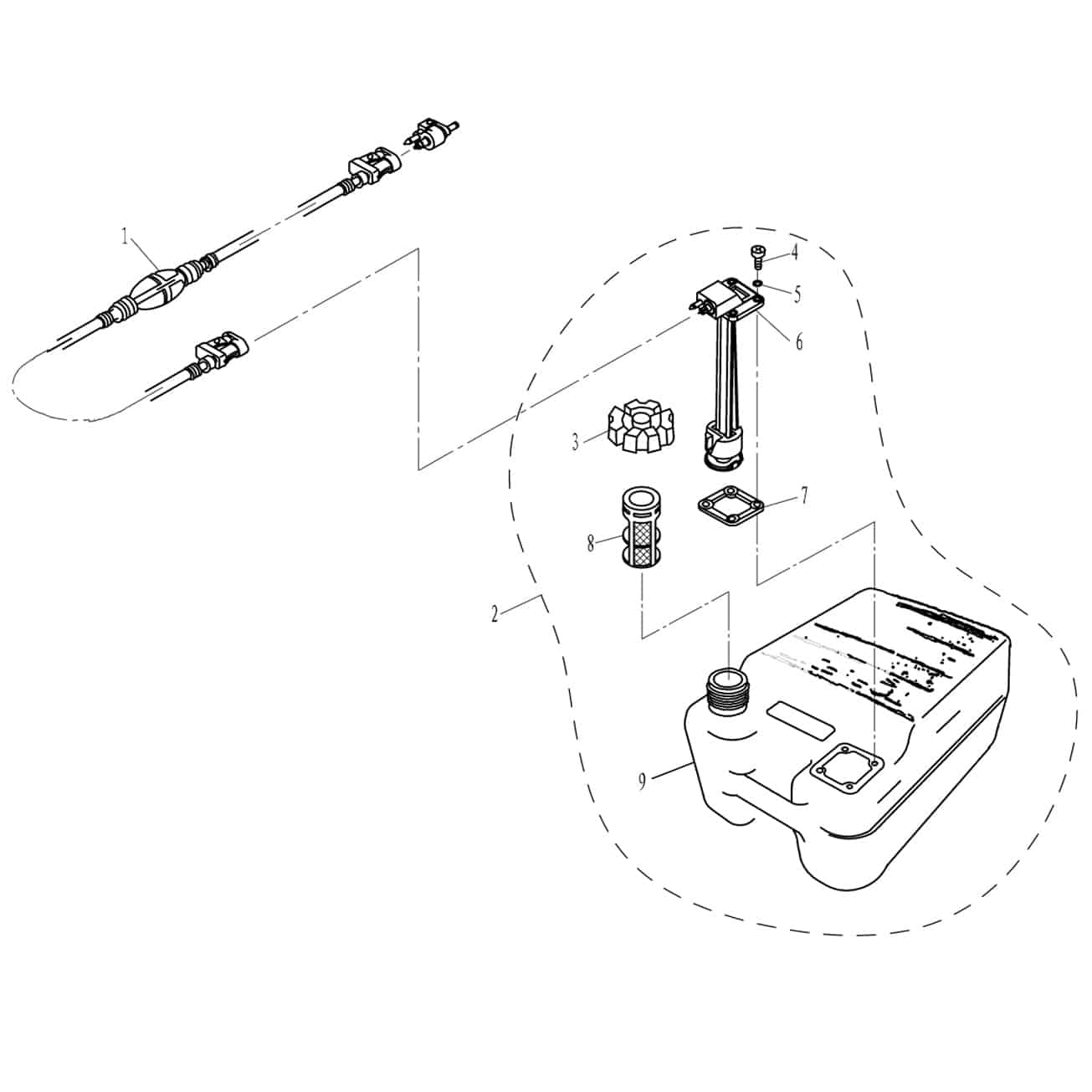 F15-09000000 Fuel line assy #1