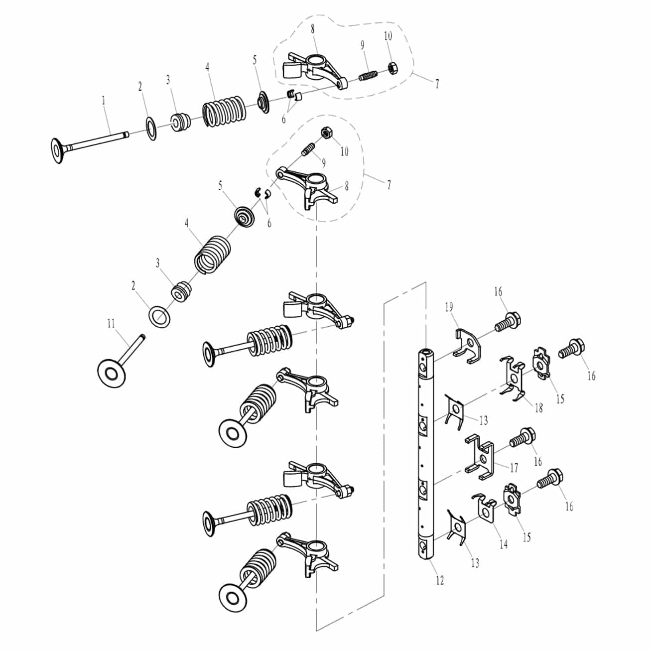 F15-07040303 Screw, valve adjusting #9