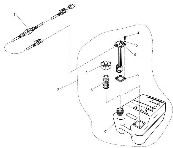 F15-09000000 Fuel line assy #1