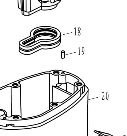 F15-00000006 Pin, dowel #19