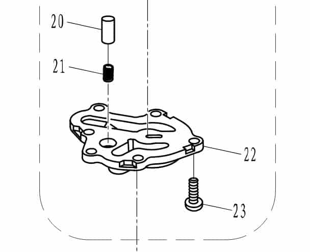 F15-07110003 Plunger, oil relief valve #20