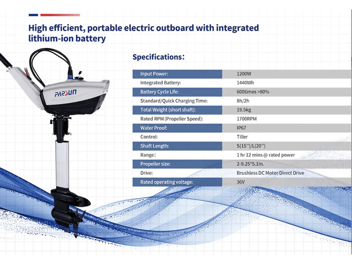 Parsun Joy 1.2hp specs