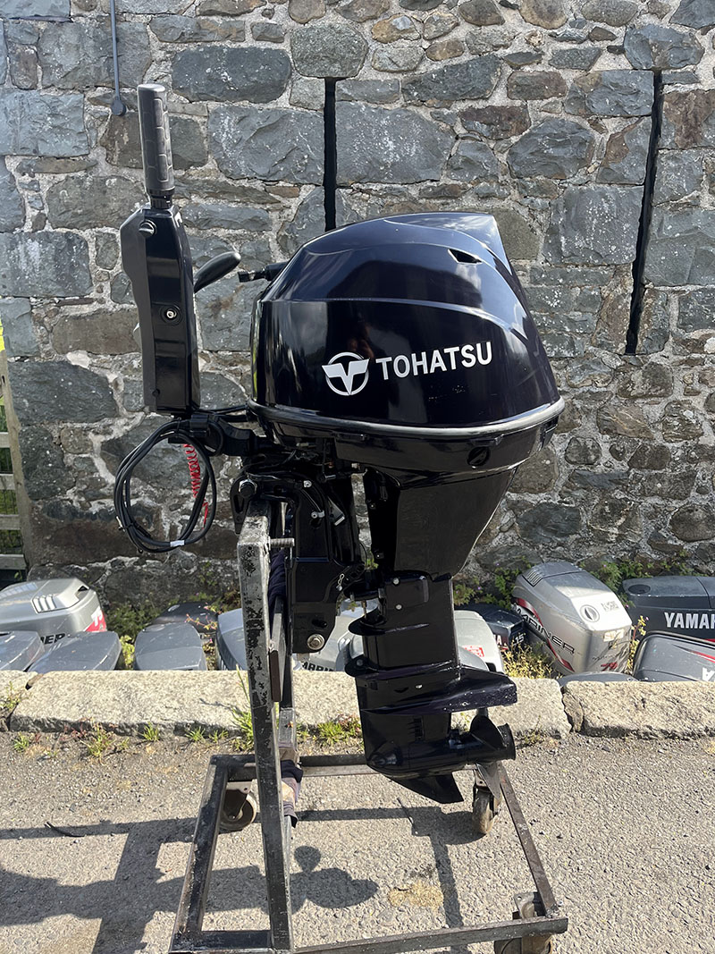 Used 30hp tohatsu - four stroke, longshaft, electric start, tiller control