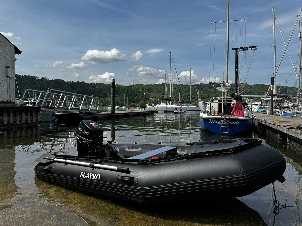 New! Seapro 270cm Heavy Duty Inflatable & Parsun 9.8hp F9.8BMS Outboard Bundle