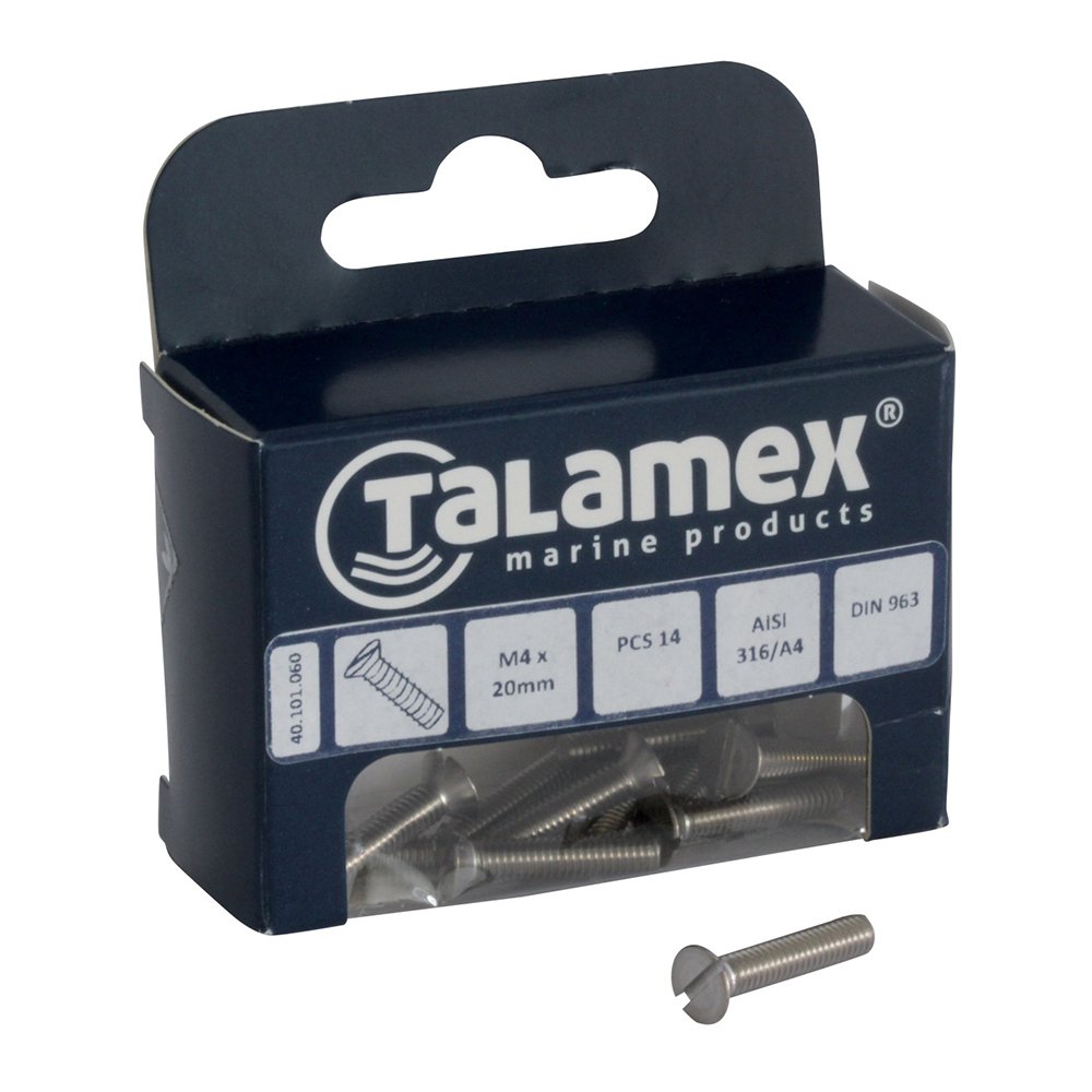 Talamex Head Screw Cs M4 X 40, Slotted