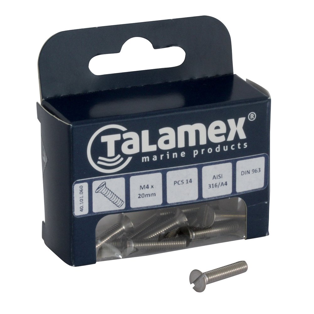 Talamex Head Screw Cs M4 X 50, Slotted