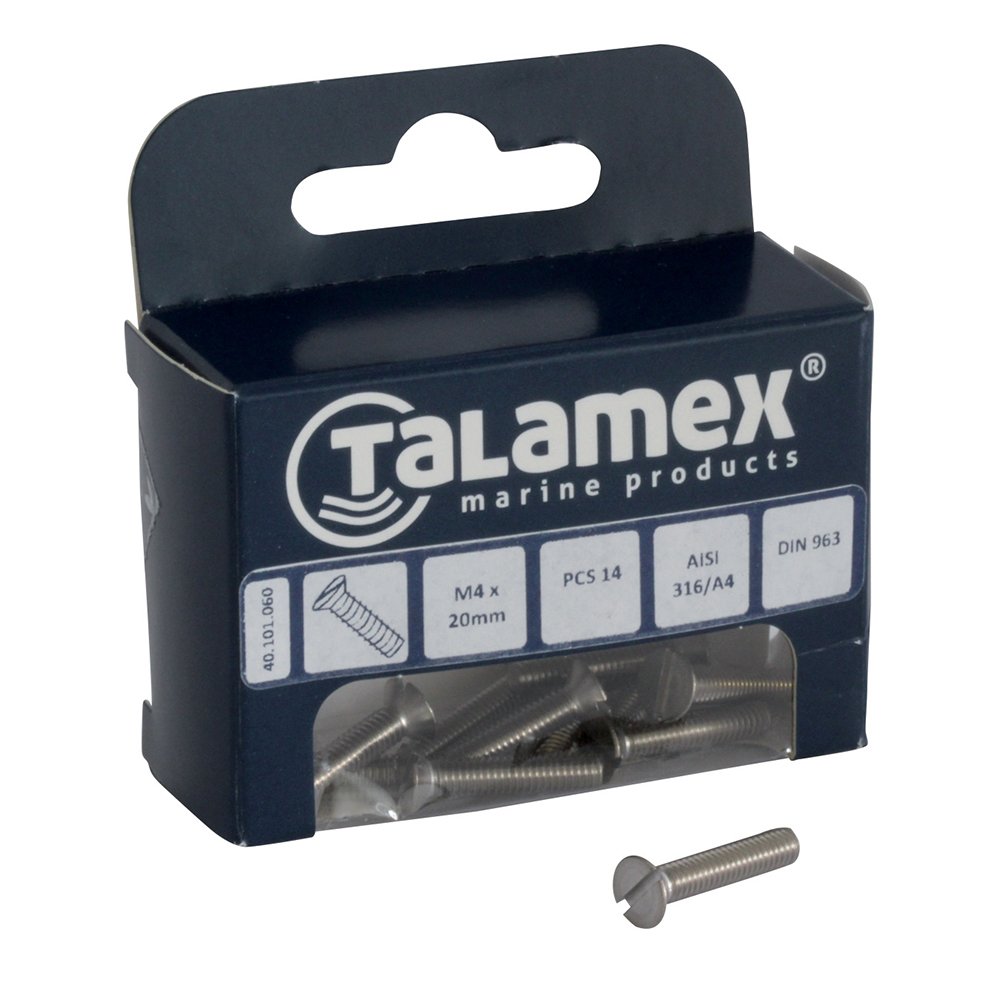 Talamex Head Screw Cs M4 X 70, Slotted