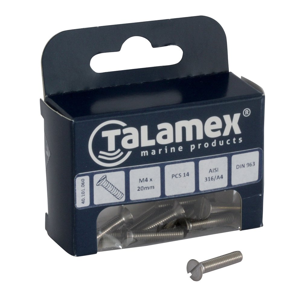 Talamex Head Screw Cs M5 X 20, Slotted