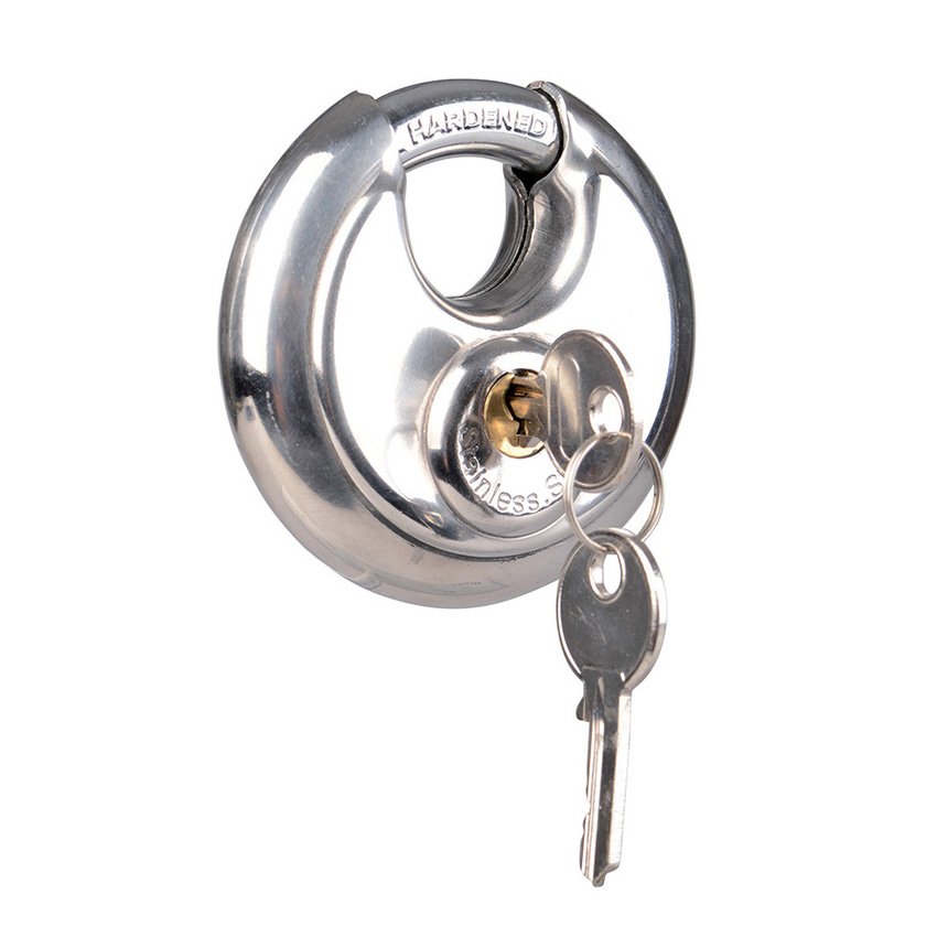 Talamex Disk Padlock Stainless Steel 70 mm