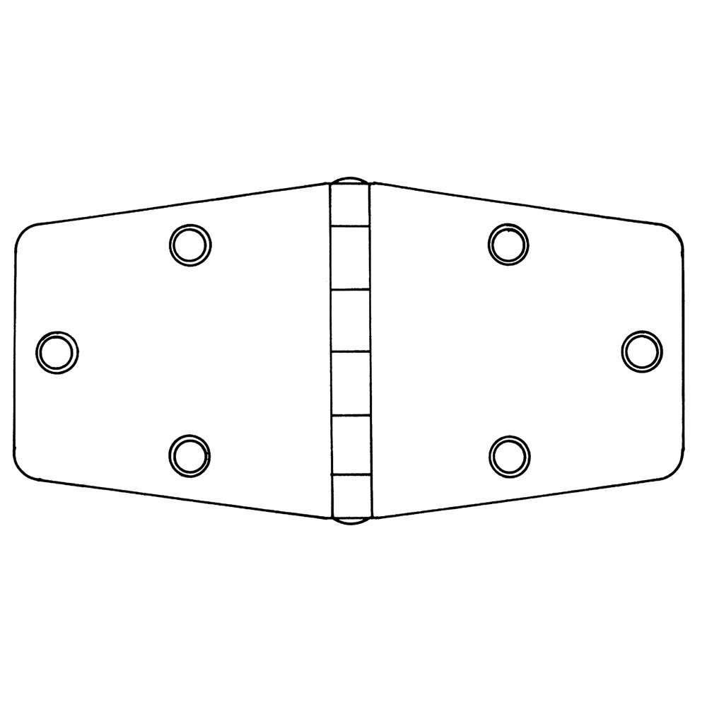 Talamex Hinge Rvs 151 X 74,5 X 2 mm
