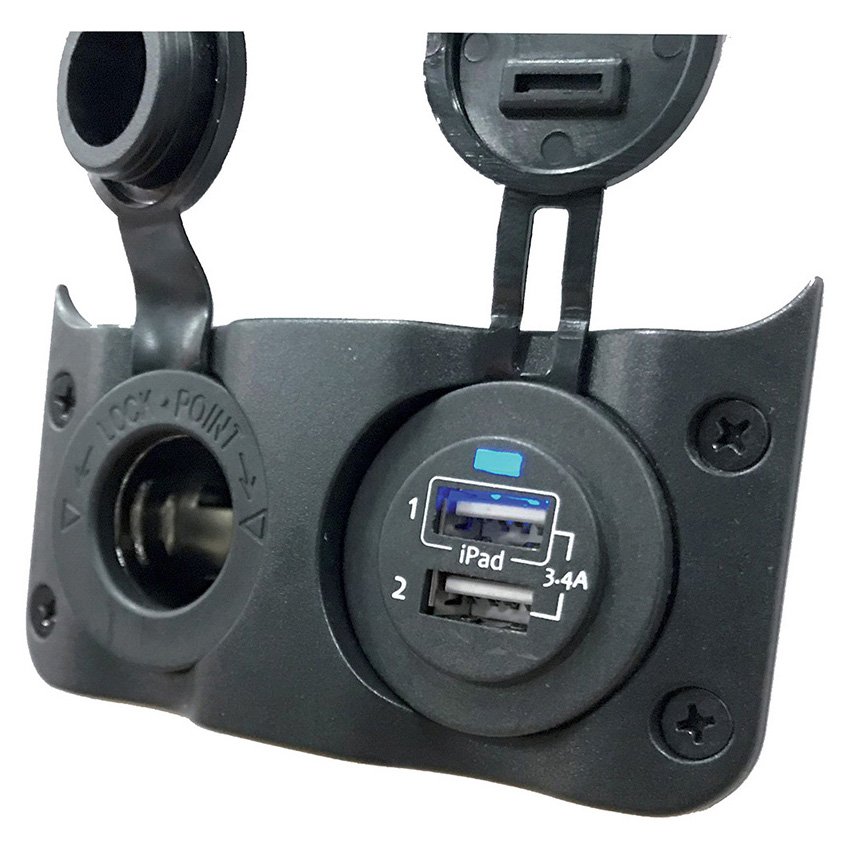 Talamex Switchpanel Add On With 12V Socket & Double Usb