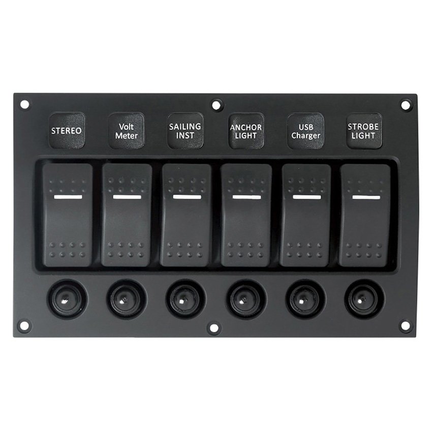 Talamex Switchpanel Curved Design 6 Switches