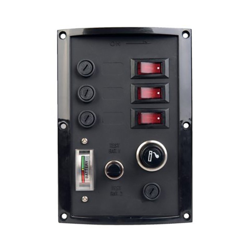 Talamex Switch Panel With Battery Tester And Light