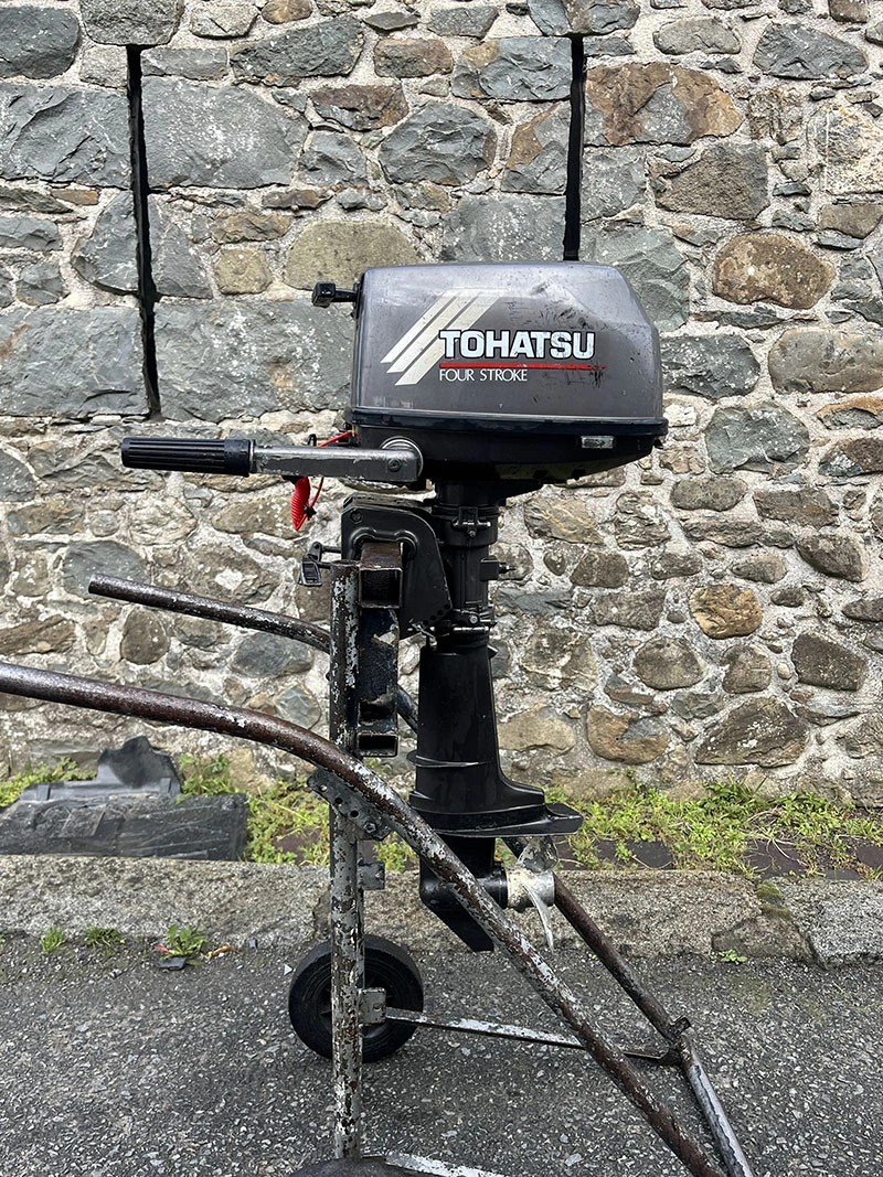 Used 6hp Tohatsu - four stroke, short shaft, manual start, tiller control