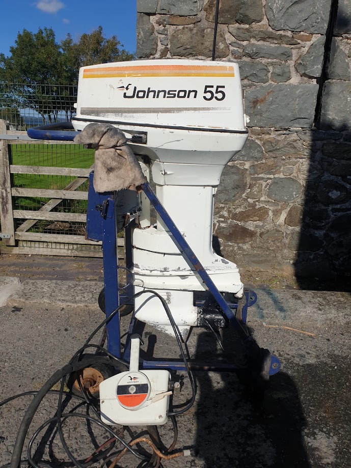 Used Johnson 55HP 2-Stroke Outboard Motor – Long Shaft